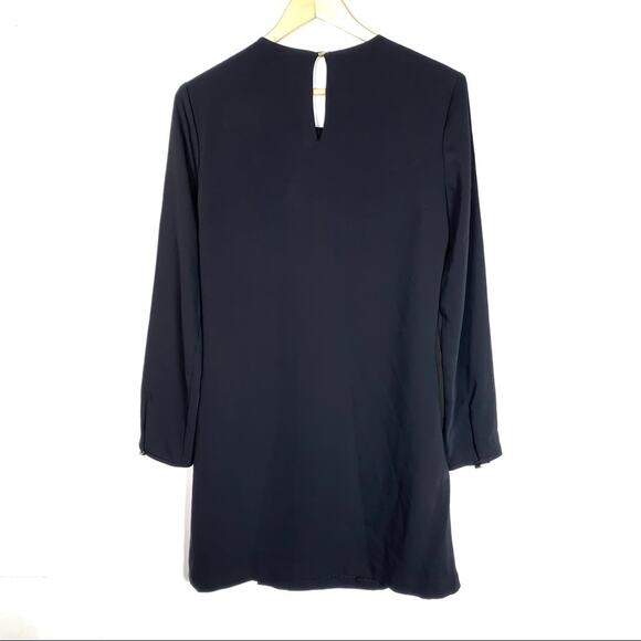 Rachel Roy black long sleeved A-line knee length dress size large L - Picture 5 of 5